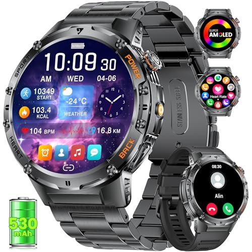 Smartwatch Herren Milit R 1 43 Amoled Sportuhr