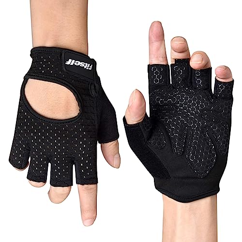 Fitself Fitness Handschuhe Rutschfest Trainingshandschuhe Herren Atmungsaktive Sporthandschuhe