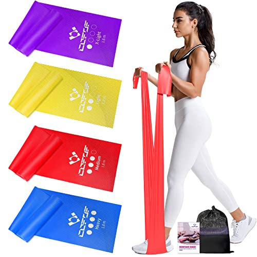 Cofof Fitnessb Nder 4er Set 1 8m Gymnastikband