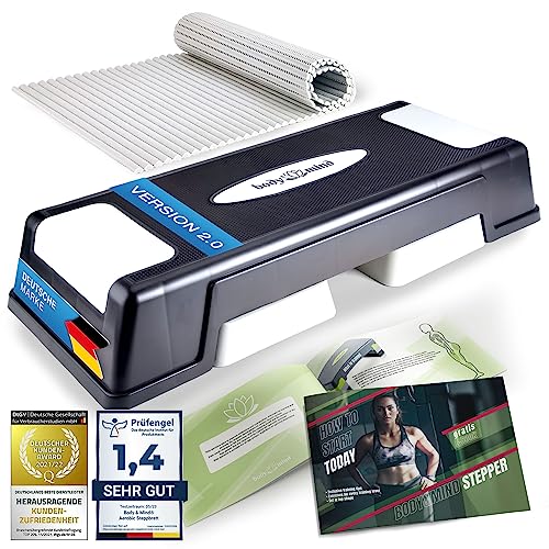 Body Mind Aerobic Steppbrett Deluxe 2 Stufen Stepper