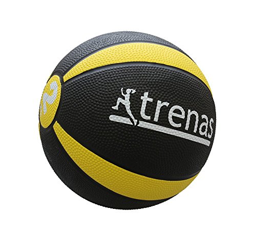 Trenas Professioneller Gummimedizinball Medizinball Pro 2 Kg Rutschfest