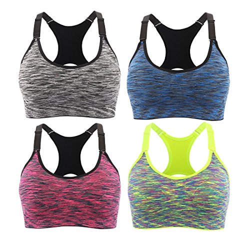 Srizgo Sport Bh Damen Yoga Bh 4er Pack