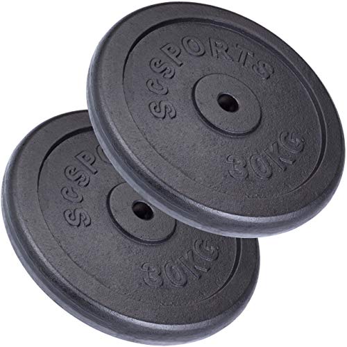 Scsports Hantelscheiben Einzeln Set 30 31 Mm Gusseisen