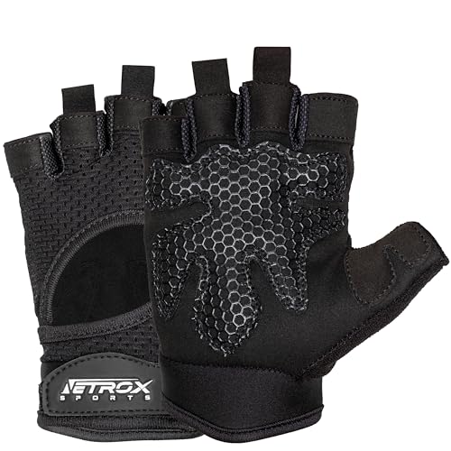 Netroxsports Atmungsaktive Sporthandschuhe Mit Extra Grip Krafttraining Fahrrad