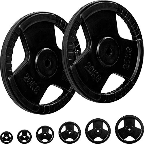 Movit Hantelscheiben Set Pro Gusseisen Rubber Gripper 30