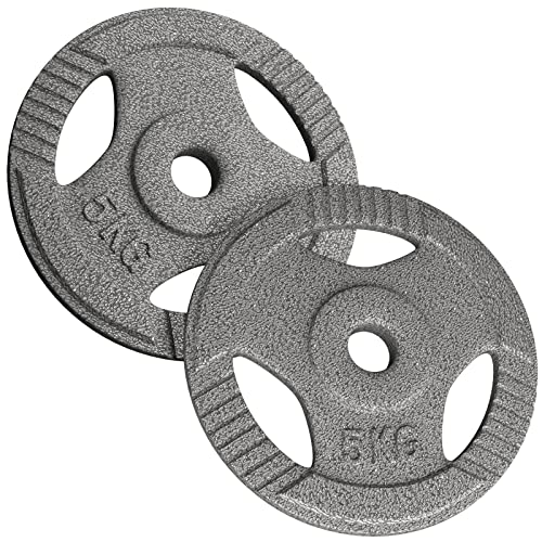 Physionics Hantelscheiben Set 1x5 2x5 4x5 6x5 1x10