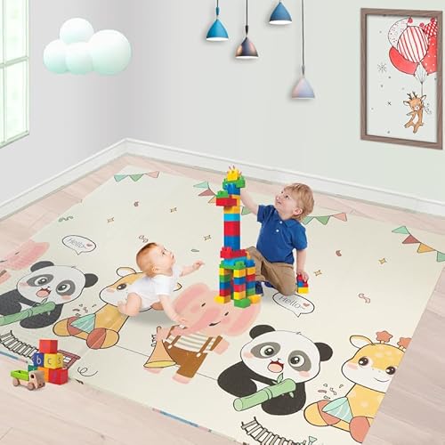 Cclife Krabbelmatte Baby Spielmatte Kinder 196x176x1cm Faltbar Spielteppich