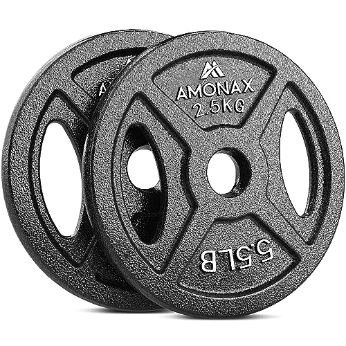 Amonax Hantelscheiben Gusseisen Set 2 5kg 5kg 10kg