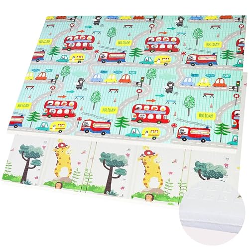 Cclife Krabbelmatte Baby Spielmatte Kinder 196x175x1 8cm Faltbar