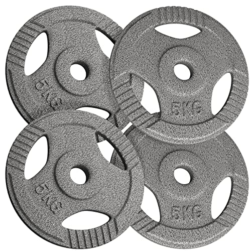 Physionics Hantelscheiben Set 1x5 2x5 4x5 6x5 1x10