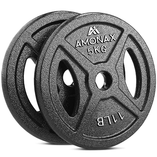 Amonax Amonax Gusseisen Hantelscheiben Set 2 5kg 5kg